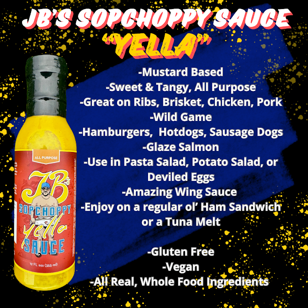 JB's Sopchoppy Sauce “Yella” 12oz Bottle – JB's Sopchoppy Sauce